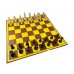Zestaw "Startowy Młodego Szachisty" nr 2:  szachownica tekturowa + figury drewniane Staunton nr 5/II+ zegar elektroniczny DGT 1002 (Z-20)
